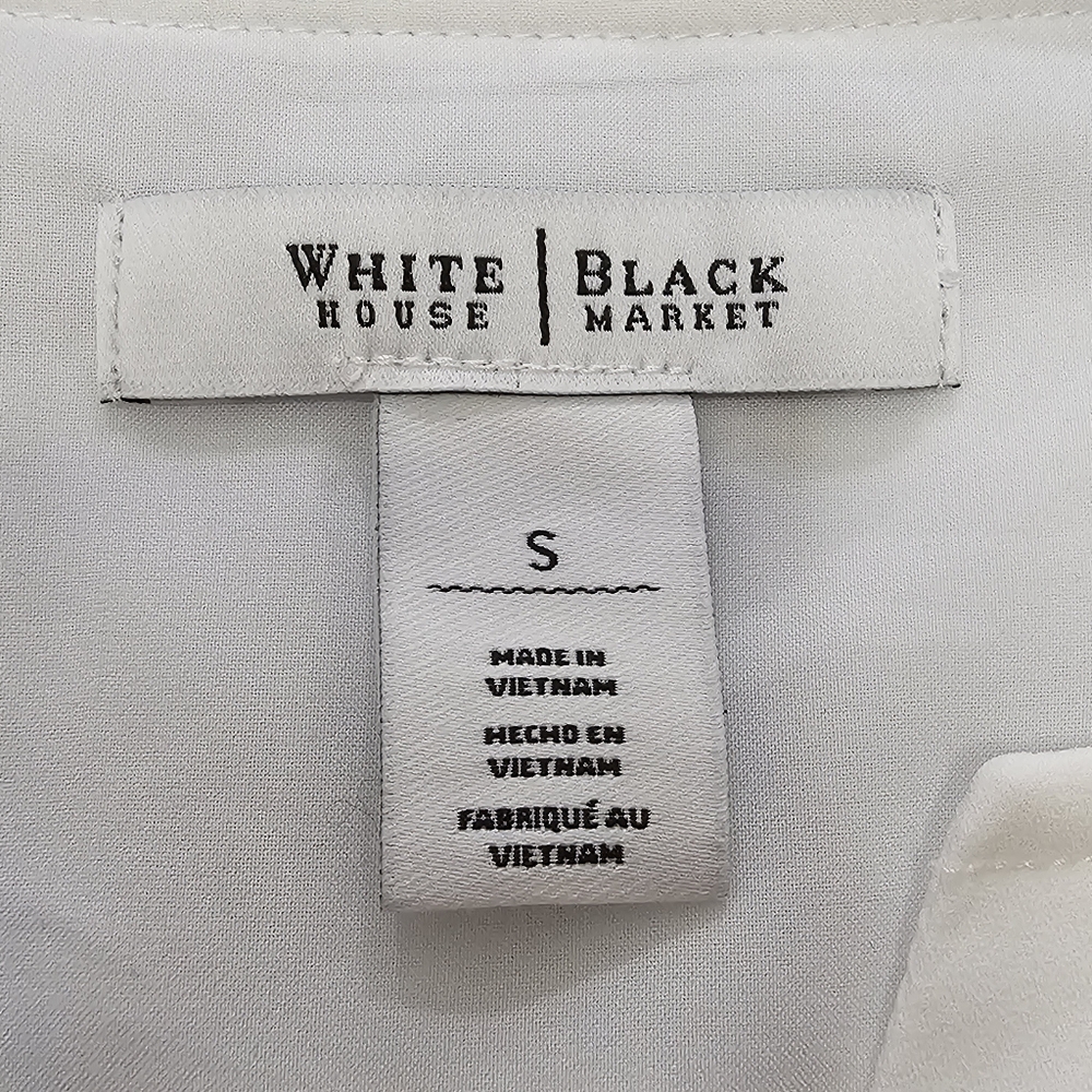 White Blouse size SMALL White House Black Market - Picture 5 of 10